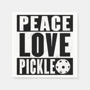 Servilleta De Papel Peace Love Pickleball
