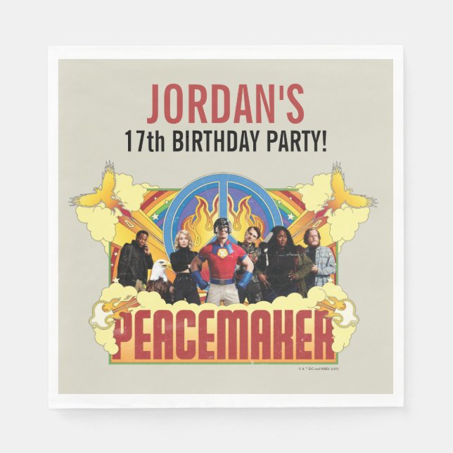 Servilleta De Papel Peacemaker la serie Napkins Birthday (Anverso)
