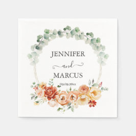 Servilleta De Papel Peach Garden Romance