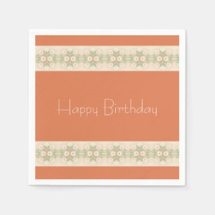 Servilleta De Papel Peach Y Beige