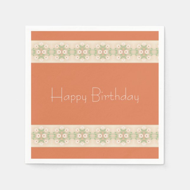 Servilleta De Papel Peach Y Beige (Anverso)