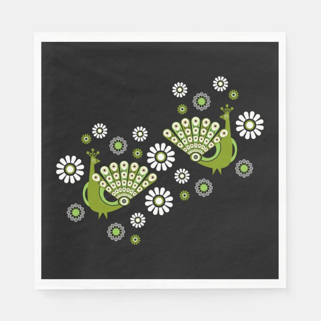 Servilleta De Papel Peacock Art (Anverso)