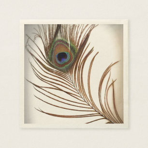 Servilleta De Papel Peacock Feather