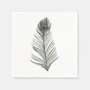 Servilleta De Papel Peacock Feather