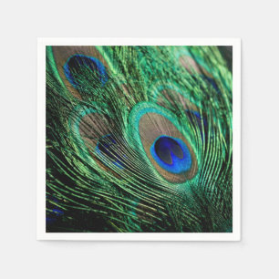 Servilleta De Papel Peacock Feather Lucky