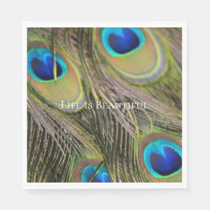 Servilleta De Papel Peacock Feathers Kauai Hawaii