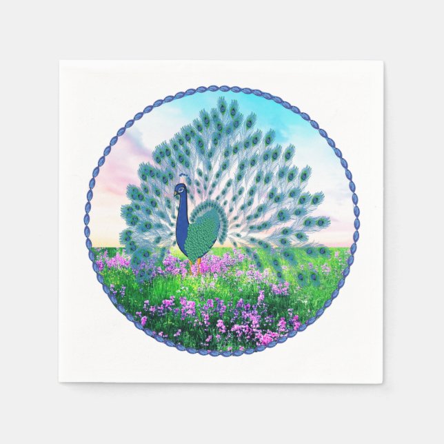 Servilleta De Papel Peacock jodido (Anverso)