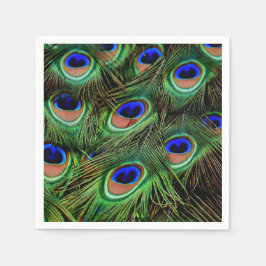Servilleta De Papel Peacock Peacocks Glamoroso Fiesta