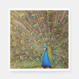 Servilleta De Papel Peacock Tail Feathers