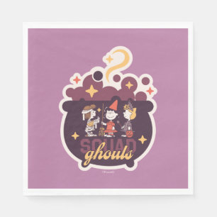 Servilleta De Papel Peanuts Squad Ghouls Caldero de Halloween