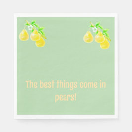 Servilleta De Papel Pear Baby Shower