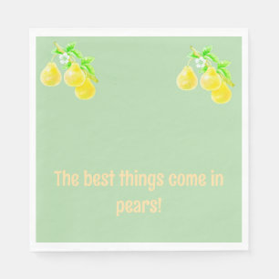 Servilleta De Papel Pear Baby Shower