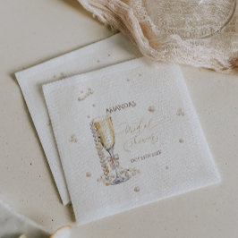 Servilleta De Papel Pearls Elegant Bow Bridal Shower
