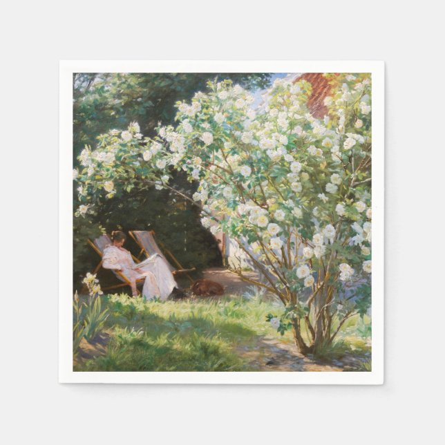 Servilleta De Papel Peder Severin Kroyer - Rosas (Anverso)