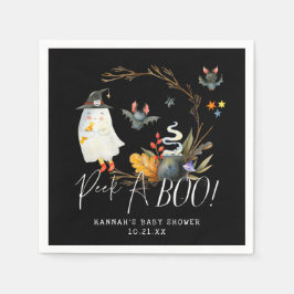 Servilleta De Papel Peek-A-Boo | Baby Shower de Halloween del pequeño