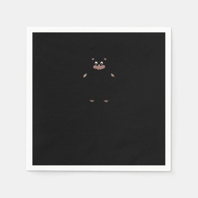 Servilleta De Papel Peekabo (blanco) (Anverso)