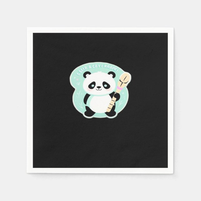Servilleta De Papel Peekabo Panda (Anverso)