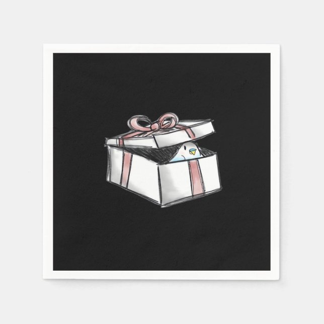 Servilleta De Papel Peekabo Present (Anverso)