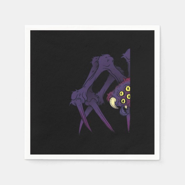 Servilleta De Papel Peekabo Spider (Anverso)