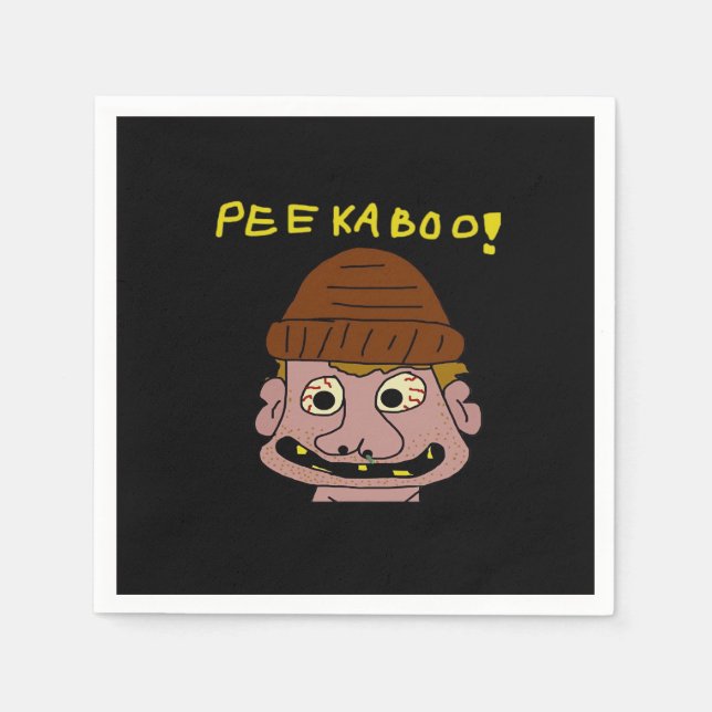 Servilleta De Papel Peekabo Weird Man (Anverso)