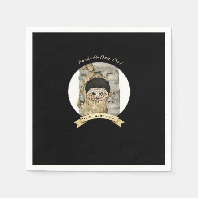 Servilleta De Papel Peekaboo Meme Design for Halloween (Anverso)