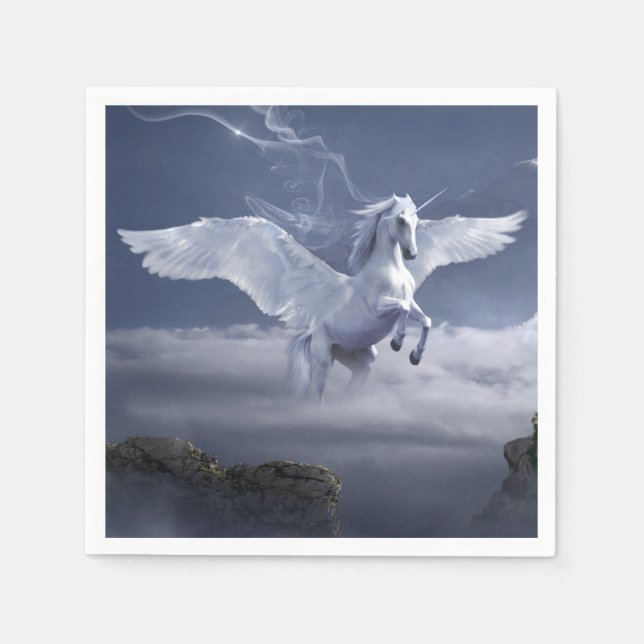 Servilleta De Papel Pegasus en vuelo (Anverso)