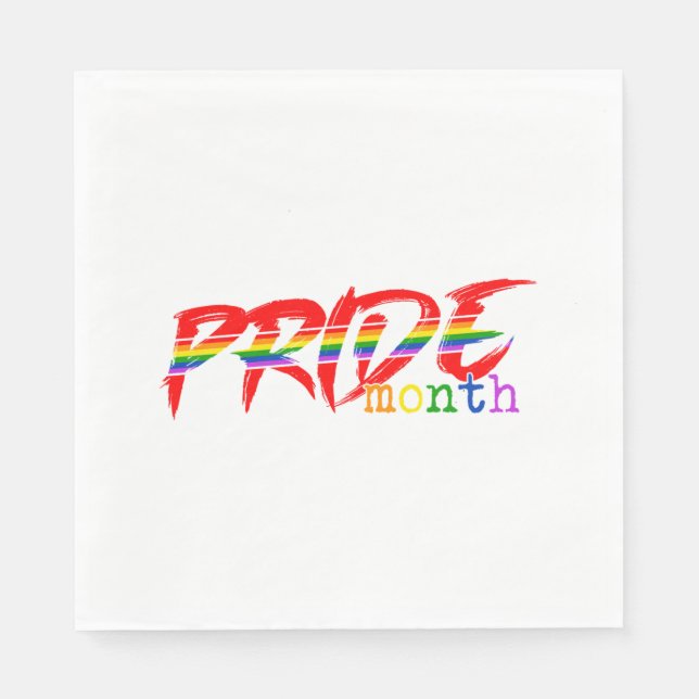 Servilleta De Papel Pegatina del mes del orgullo 6 (Anverso)