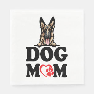 Servilleta De Papel Pegatinas del Pastor Alemán - Madre del Perro Past