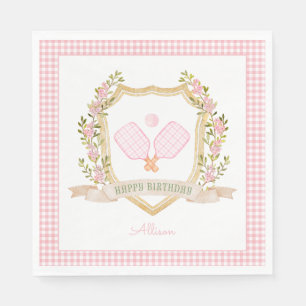 Servilleta De Papel Pellejo rosa rosado   Cumpleaños feliz