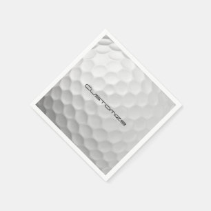 Servilleta De Papel Pelota de golf con texto personalizado