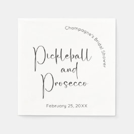 Servilleta De Papel Pelota de pelota y prosecco con ducha de novia con