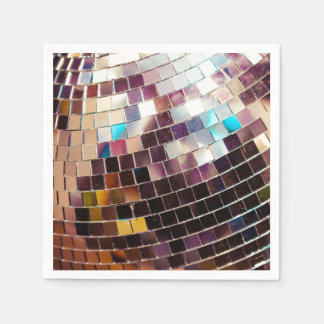 Servilleta De Papel Pelota disco espejada
