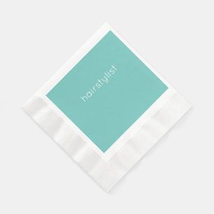 Servilleta De Papel Peluquería Estilista Oficina Negocio Tienda Verde 