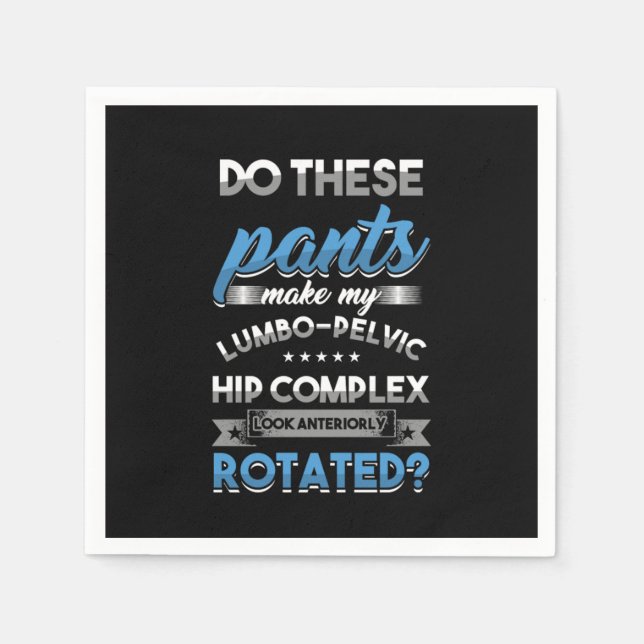 Servilleta De Papel Pelvis Musculoesqueléticos Regalo De Los Pantalone (Anverso)