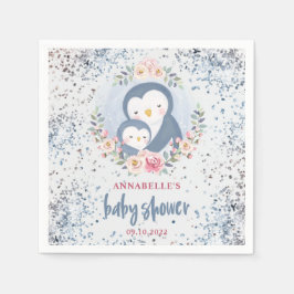 Servilleta De Papel Penguin Boy Baby Shower