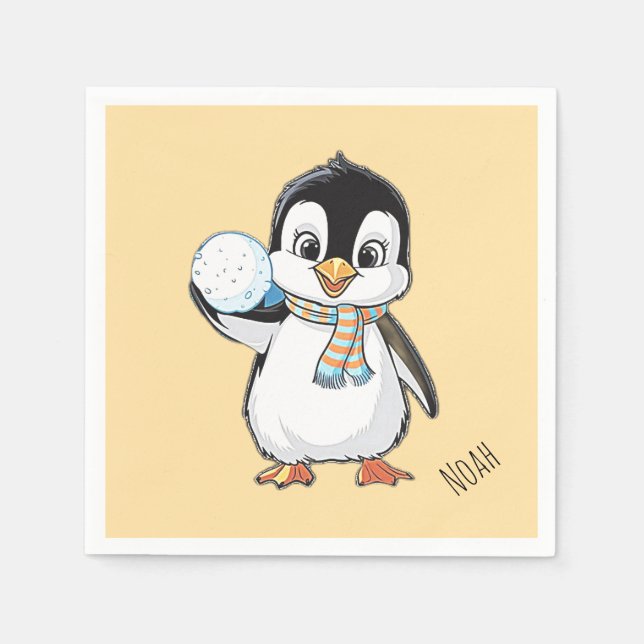 Servilleta De Papel Penguin day celebrating-20 january or any (Anverso)