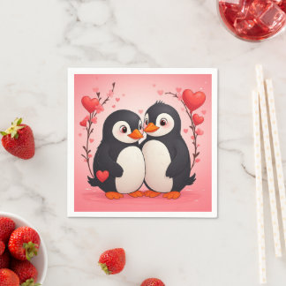Servilleta De Papel Penguin Love Paper Napkins