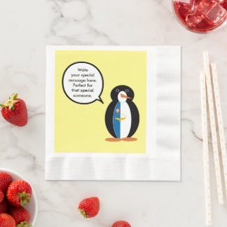 Servilleta De Papel Pengüina parlante azoriana personalizada