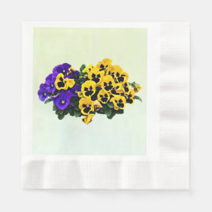 Servilleta De Papel Pensamientos Amarillos y Purpura
