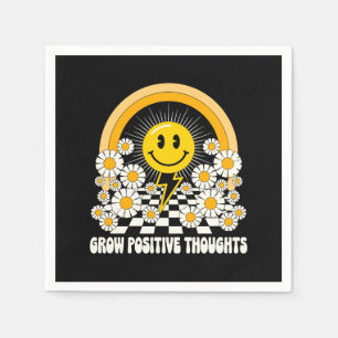 Servilleta De Papel Pensamientos positivos de crecimiento - Floral Ins
