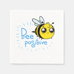 Servilleta De Papel Pensar positivamente Bee Positivo Abeja