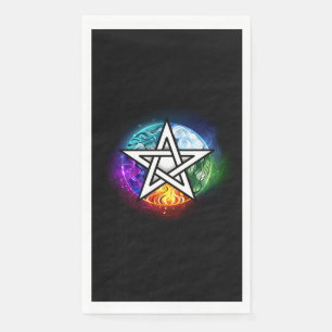 Servilleta De Papel pentagrama wiccano