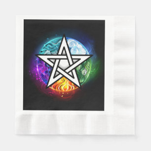Servilleta De Papel pentagrama wiccano