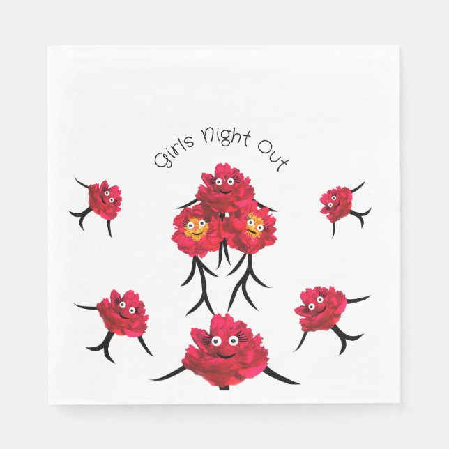 Servilleta De Papel peonatos de damas (Anverso)