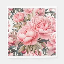 Servilleta De Papel Peonía Rosa 