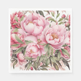 Servilleta De Papel Peonía Rosa