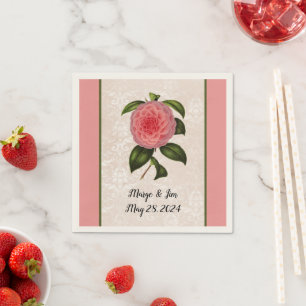 Servilleta De Papel Peonia rosa encantadora de Lacey con aspecto de da