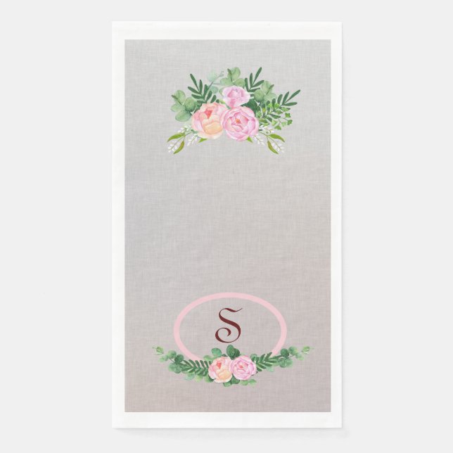 Servilleta De Papel Peony Guest Toalla tamaño de papel Napkin (Anverso)