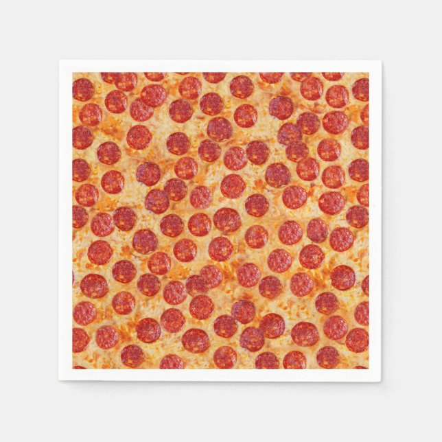 Servilleta De Papel Pepperoni Pizza (Anverso)