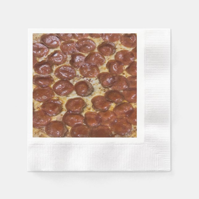 Servilleta De Papel Pepperoni Pizza (Anverso)